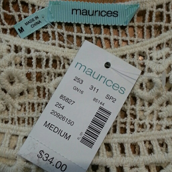 Lace and Crocheted Top - Picture 2 of 7